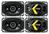 Kicker 4 41DSC4604 D-Series 4x6 Inch 240 Watt 4-Ohm 2-Way Car Coaxial Speakers