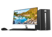2018 HP Pavilion 570 23" Full HD Desktop Bundle, Intel i3-7100 Dual-Core Processor 3.9GHz 8GB DDR4 RAM 1TB HDD DVD VGA HDMI Keyboard Mouse Windows 10,Black
