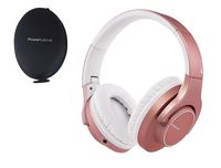 PowerLocus Bluetooth Headphones Wireless Over-Ear, [30H Playtime, Touch Button, HD Stereo], Wireless and Wired Headphone with Microphone Soft earmuffs Foldable Headset for iPhone, Samsung, iPad,TV, PC