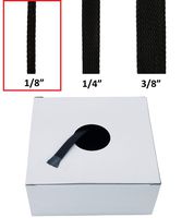 GS Power's Braided Expandable Sleeving Cable Loom - Black - Polyethylene PET High Temperature Electrical Wire Sleeve - 1/8", 100 ft (Other Sizes 1/4", 3/8", 1/2", 3/4", 1")