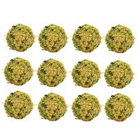 Byher Natural Preserved Moss Hanging Ball Vase Bowl Filler for Garden, Wedding, Party Decoration (2" (12 pack), Green)