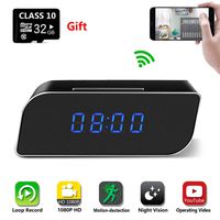 MiZOELEC Clock Hidden Camera WiFi Spy Camera Clock HD 1080P Wireless Security Cam for Home Nanny Cameras Night Vision Remote View