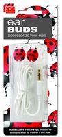 DCI Earbuds, Ladybug Headphone Earbuds - Red and Black