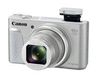 Canon PowerShot SX730 Digital Camera w/40x Optical Zoom & 3 Inch Tilt LCD - Wi-Fi, NFC, Bluetooth Enabled (Silver)