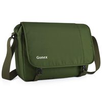 Gonex Messenger Commuter Bag, 13" Laptop Bag for Men Women for Office, School, Outdoor Activities Olive Green