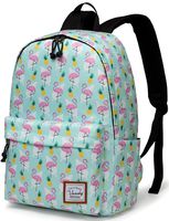 School Backpack for Girls,VASCHY Water Resistant Durable Casual Schoolbag Bookbag for Middle School Students in Flamingos
