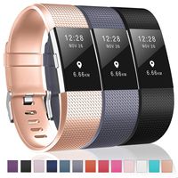 Humenn Bands Compatible with Fitbit Charge 2, 3 Pack Classic & Special Edition Replacement Bands for Fitbit Charge 2, Women Men