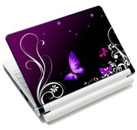 iColor Laptop Skin Sticker Decal Covers 12" 13" 13.3" 14" 15" 15.4" 15.6 inch Laptop Skin Sticker Cover Art Decal Protector Notebook PC (Purple Butterfly)