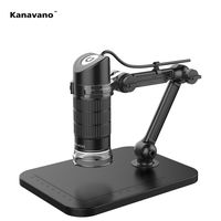 Kanavano USB Digital Microscope 20X-1000X 8 LED Handheld Microscope Endoscope Magnifier PC Camera Teaching Repair Textile Cosmetology Skin Magnifier Send Elevator (500X)