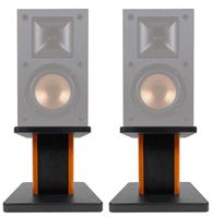 (2) 8" Wood Bookshelf Speaker Stands for Klipsch R-14M Bookshelf Speakers