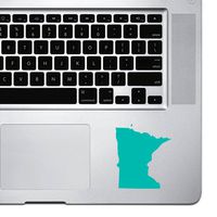 StickAny Palm Series Minnesota MN Sticker for MacBook Pro, Chromebook, and Laptops (Turquoise)