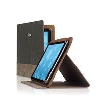 Solo Logan Universal Case Holds Tablets 8.5 to 11 Inches Laptop Bag, Grey/Brown, One Size