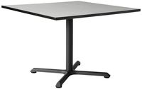 OFM Core Collection 36" Multi-Purpose Square Table with X-Style Pedestal Base, in Gray Nebula