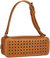 Henley Brands USA Leather Bluetooth Wireless Speaker, Honey Leather