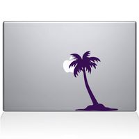 The Decal Guru Palm Tree Decal Vinyl Sticker, 13" MacBook Air, Lavender (2304-MAC-13A-LAV)