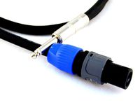 Conquest Sound N2Q14 50 50-Foot 2 Pole Speakon to 1/4-Inch 14 Gauge 2 Conductor Wire, Neutrik NL2FC and 1/4-Inch Male