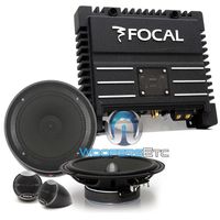 pkg Focal Solid-2 2-Channel Amplifier + IS165 6.5" Component Speakers System