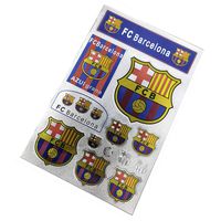 Qzlclub Football Club Soccer Team Logo Stickers Car Glass/Wall/Laptop/Favorite Items Sticker Decal (FC Barcelona, 7.8 11.8inches)