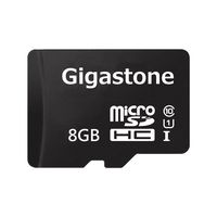 Gigastone 8GB Micro SD Card U1 Memory & SD Card Adapter [MicroSD for Samsung Galaxy Android Phone, Tablet, DSLR, GoPro Camera, Drone, PC]