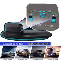 YUGUANG 6" HUD OBD2 Suspended Virtual Display, C1 HUD Display 5 Modes OBD+GPS Dual System Speedometer Mileage Diagnostic Tools, Read Data Flow Fault Alarm Fault Clearing Compatible for All Cars