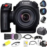 Canon XC15 4K Professional Camcorder + (2) 128GB Cfast Memory Cards Professional Kit
