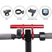 TOMALL Handlebar Extender Bicycle Extension Bar Aluminum Alloy Bracket Red Space Saver Use for XIAOMI M365,Ninebot ES1 ES2,Mountain Bicycle