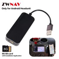 ZWNAV USB Carplay Dongle, Smartphone Link Receiver for Android Radio, Navigation Multimedia Player for Android Head Unit, Fit for iPhone and Android Phone, 8GB SD Card with Installation App Included