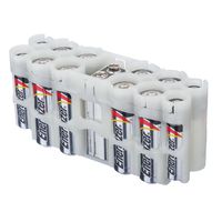 Storacell by Powerpax A9 Multi-Pack Battery Caddy, Glow-in-the-Dark Moonshine