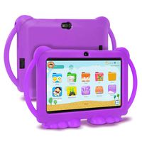 Xgody 7 Inch Kids Edition Tablet Quad Core Android 8.1 16GB ROM 1GB RAM Touch Screen with WiFi Pre-Loaded 3D Game Dual Camera Purple