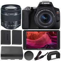 Canon EOS Rebel SL3 DSLR Camera with 18-55mm Lens & FeelWorld Master MA5 5" 4K On-Camera Monitor with HDMI Input/Output & Spare Batteries (LP-E17 & LP-E6)