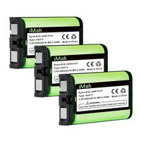 3-Pack iMah HHR-P107 Phone Battery Compatible with Panasonic HHR-P107A/1B KX-TG6071 KX-TG6074 KX-TGA351 KX-TGA600 Handset Cordless Telephone (Type 35)