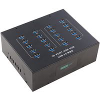 UHPPOTE Sipolar A-213 Industrial Grade USB 3.0 Hub 20 Port High Speed Data Transfer