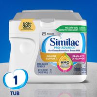 Similac Pro-Advance Infant Formula with Iron, with 2'-FL HMO, Immune Support, Baby Formula, Powder, 23.2 Ounce