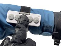 Chubby Buttons Bluetooth Music Remote (Wearable & Stickable) | Big, Easy-Press Buttons for Gloves