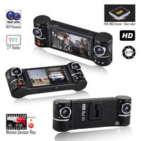 New! 2017 DashCam 2.7-inch TFT Screen + Dual Wide Angle Lens Car DVR Recorder AKA BlackBox F6+ (Motion Recording, Loop Recording, File Protection)