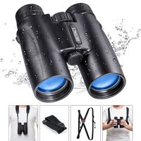 HUTACT Binoculars for Bird Watching, with Harness Strap and Carrying Bag, 10x42 High-Definition Optical Lenses, BAK4 Roof Prism, Binoculars Adults Compact for Hunting, Concerts and Outdoor Tourism