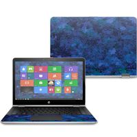 MightySkins Skin Compatible With HP Pavilion x360 14" (2017) - Blue Ice | Protective, Durable, and Unique Vinyl Decal wrap cover | Easy To Apply, Remove, and Change Styles | Made in the USA
