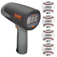 Bushnell Velocity Speed Gun Pitcher's Training Bundle with 4 Rawlings Regulation Baseballs