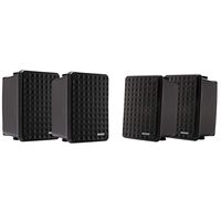 Kicker KB6 High Efficiency Speaker System 2 Way Full Range Weatherproof Outdoor Speakers | Indoor Speaker | 150 Watts Peak Power | Easy to Install Vertically or Horizontally | - Set of 4