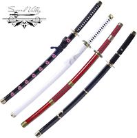 Sword Valley Handmade Katana Japanese Samurai Sword, ONE Piece Roronoa Zoro Anime Swords, Kitetsu, Shusui, Wado Ichimonji, Yubashiri, LengthenVersion