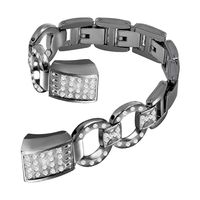 Newest Premium Replacement Accessory Metal Watch Bands Bracelet Strap for Fitbit Alta HR and Alta(No Tracker) (Style I: Black)