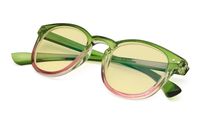 Anti UV Glare Harmful Blue Light Computer Reading Glasses with Yellow Tinted Lens Green-Pink +2.75