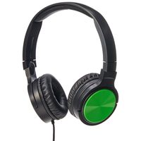 AmazonBasics Lightweight On-Ear Wired Headphones, Green