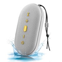 Wireless Bluetooth Speakers,Anxon Outdoor Portable Stereo Bluetooth Speaker 4.2 with Dual 9W Audio Driver,IPX5 Waterproof Shower Speaker with 18H Play Time,Built-in Mic and Micro SD Card Slot(Grey)