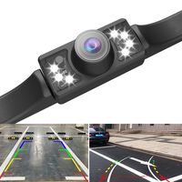 Vehicle Backup Cameras,Car Rear View Reversing Camera,REOTECH Automotive License Plate Backing Camera with 120°Perfect View Angle 7 LED Lights Night Vision Waterproof for Car/Trucks/SUV/RV/Pickup/Vans