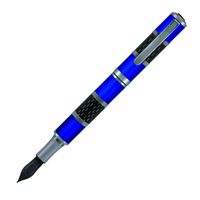 MONTEVERDE Regatta Sport Fountain Pen - Broad Nib, Black Ink Fountain Pen, Blue (MV32351)