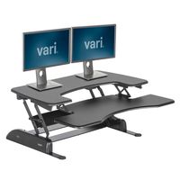 VariDesk Pro Plus 36 by Vari - Height Adjustable Standing Desk Converter - Stand Up Desk Converter for Dual Monitors - (Black)