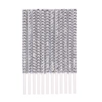 Rhinestone Bling Paper Sticks for Lollipop Cake Pop Apple Candy Buffet Treat Wedding Party Favor 6 inch (Silver, 24 count)
