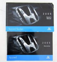 2005 Honda Accord Sedan Owner's Manual Original 4 Door