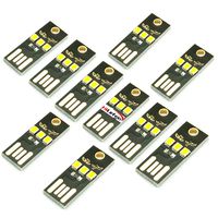HiLetgo 10PCS Super Mini USB Light Ultra Slim USB Light for Laptop/Keyboard/Camping